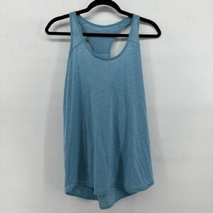 Lululemon Racerback Essential Tank Top Blue Stripe Athletic Workout Women's Smal